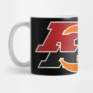 Defunct Ottawa Rough Riders Football Team Flames Mug